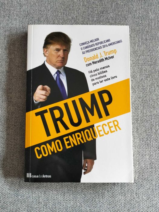 Livro "Trump como enriquecer" de Donald J. Trump