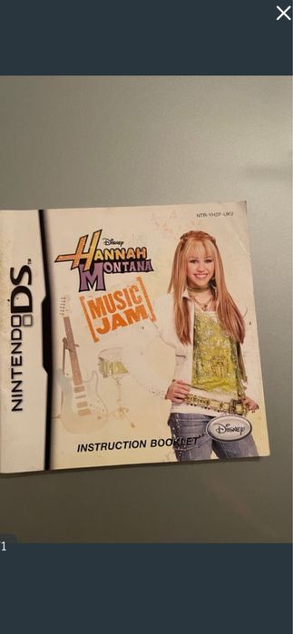 Manual jogo Nintendo Ds Hannah Montana