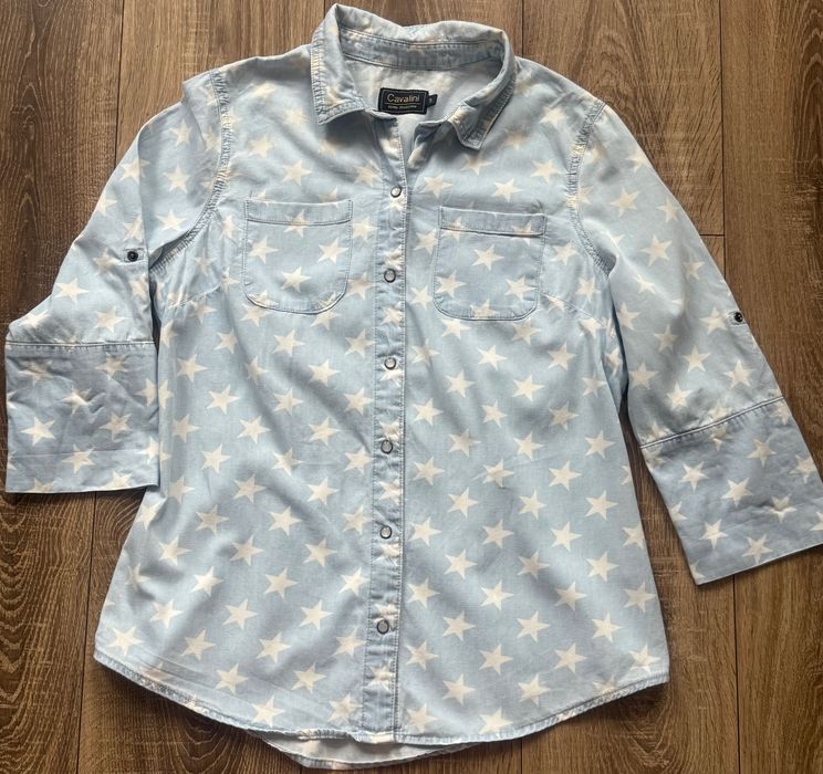 Koszula Cavalini – Denim Jeans w gwiazdki, rozm. S
