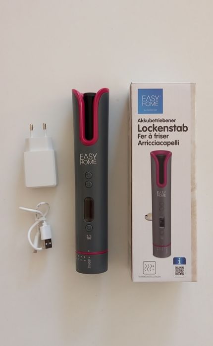 Nowa bezprzewodowa lokówka do włosów z gniazdem USB EasyHome