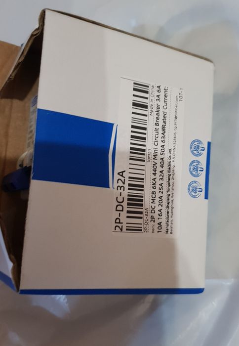 Выключатель постоянного тока Tomzn 2P 32А, для солнечных пане