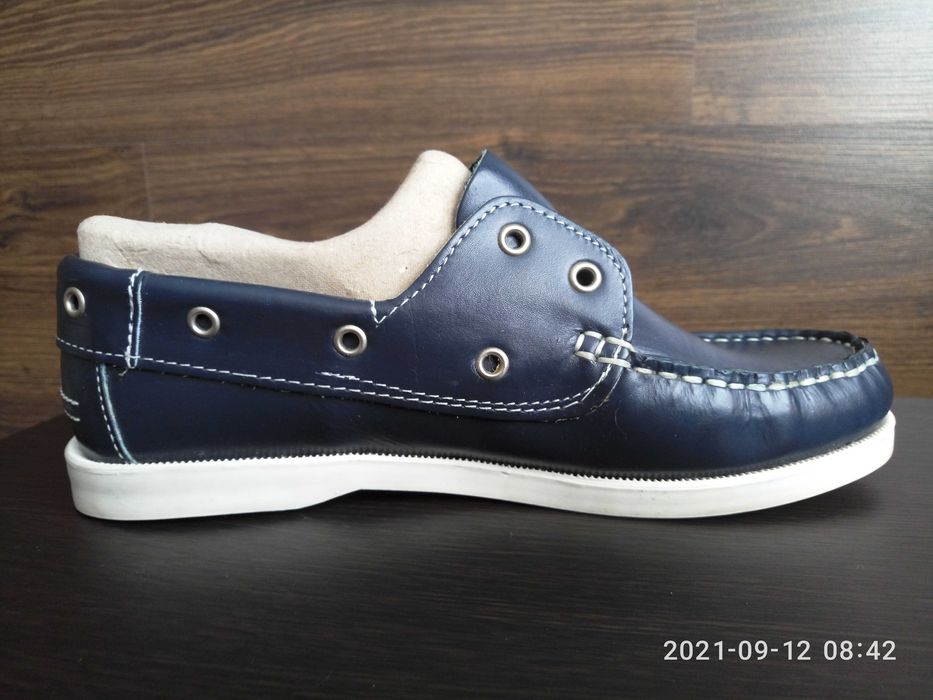 Кожаные женские мокасины Jaguar (Португалия) р.39 цвет морской  волны