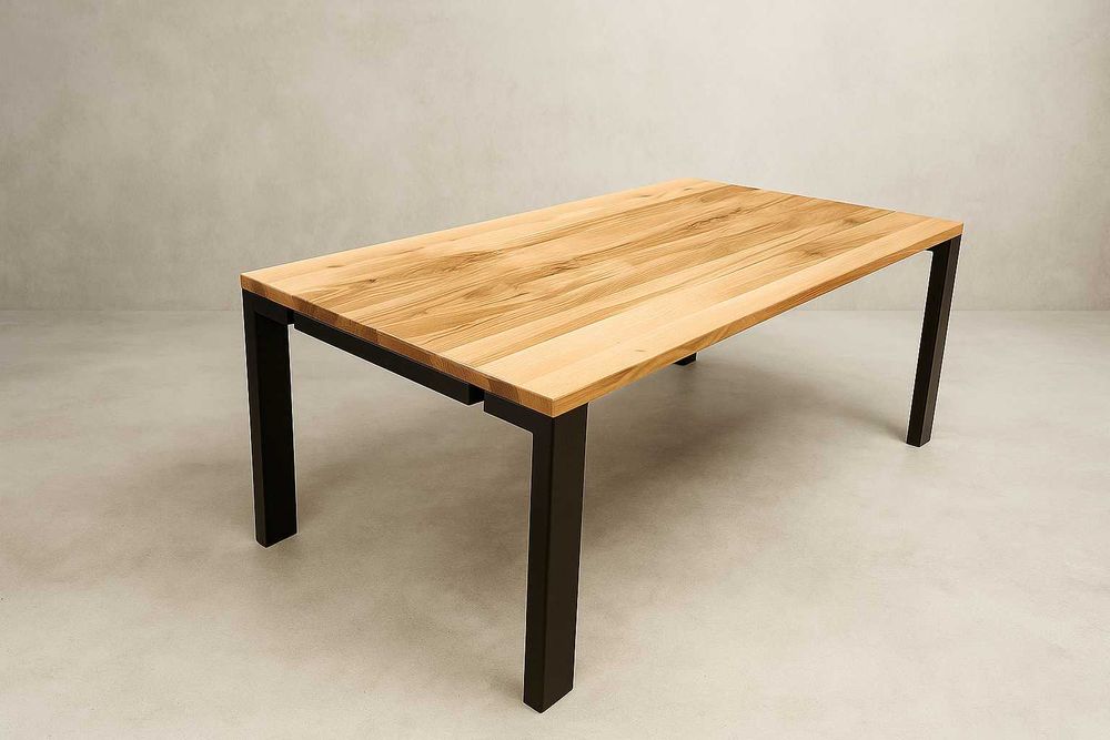 Stół Dębowy LOFT, 100% Lite Drewno, Różne Wymiary, Rozkładany.