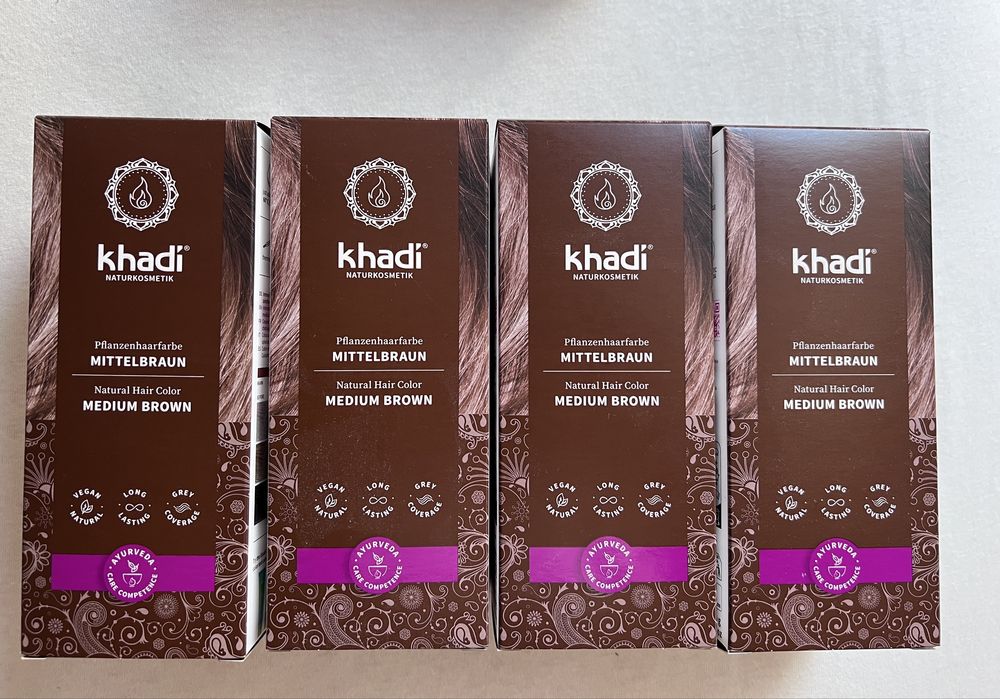 Zestaw 4 farb Khadi Średni brąz