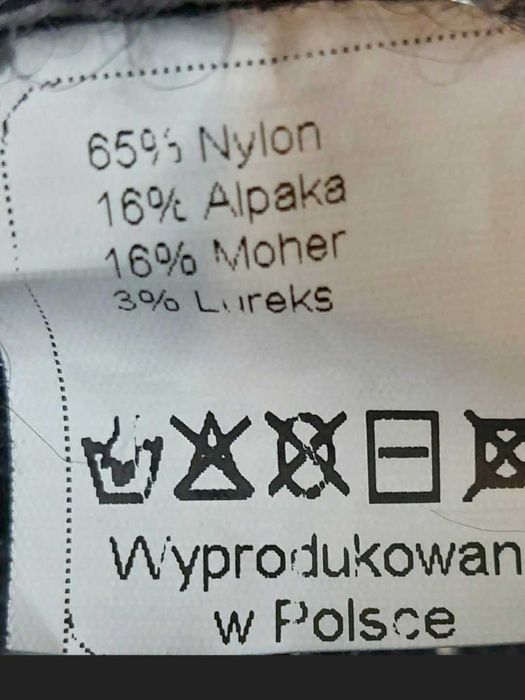 Sweterek alpaka,mohair, nylon