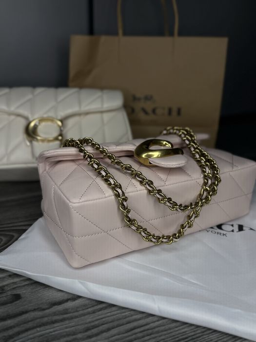 Сумка жіноча світла коач coach кроссбоди