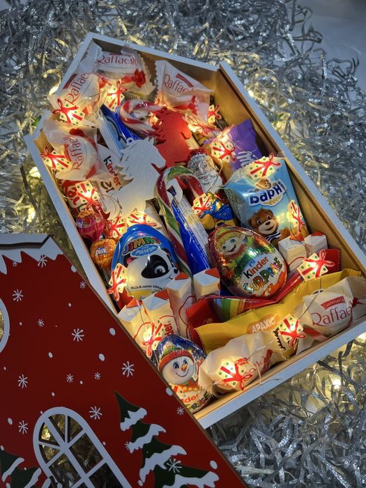 Новогодний подарок ребенку, взрослому, девушке. Сладкий бокс, набор.