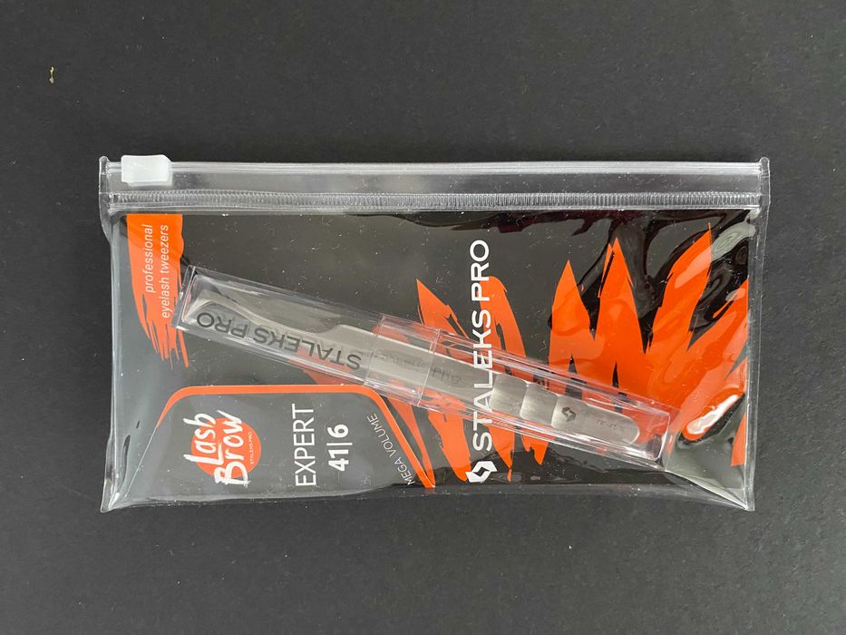 Pęseta Staleks Pro EXPERT 41\6 Mega Volume do przedłużania rzęs