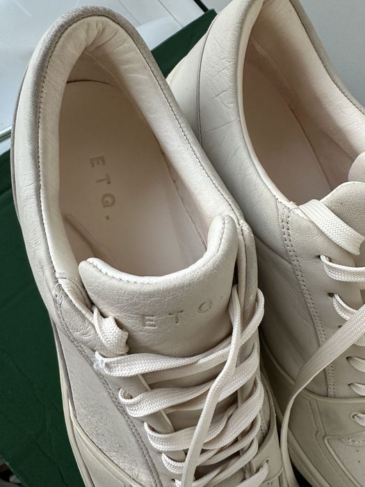 Шкіряні кросівки кеди etq amsterdam premium leather beige