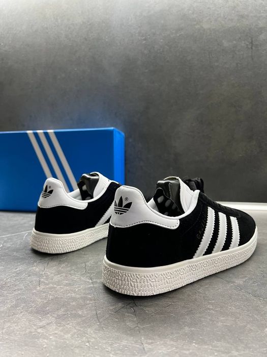 РОЗПРОДАЖ! Adidas Gazelle Black/White ЛІЦЕНЗІЯ