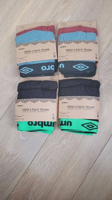 Bokserki męskie Umbro 4 x 2 pack rozmiar M nowe