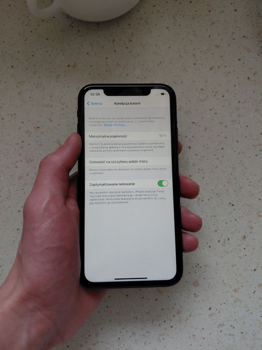 Iphone Xr 92% kondycji Baterii