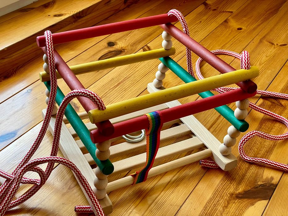 Huśtawka dla dziecka drewniana ECO