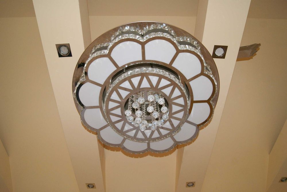 Kryształowy Żyrandol Plafon Glamour DUŻY 78 cm do Salonu