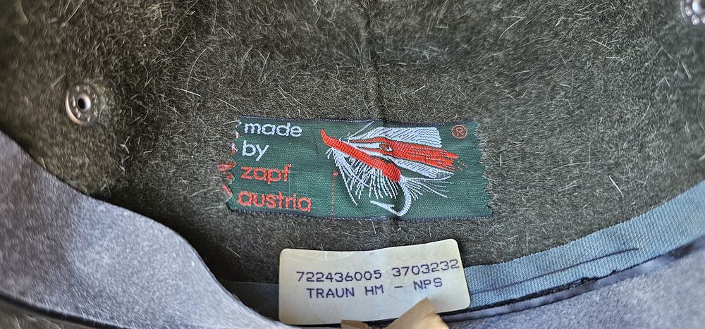 Zapf austryjacki kapelusz myśliwski rozmiar 57-59cm używany