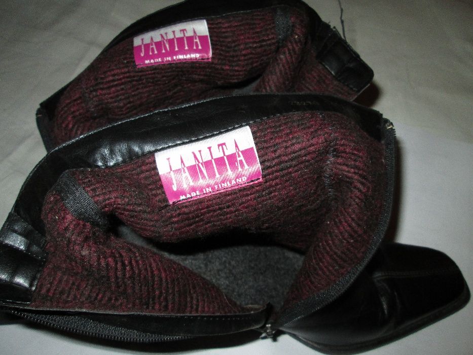 Продам сапоги женские кожаные Janita Finland