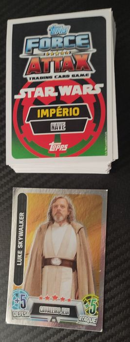 Cartas Star Wars Force Attax - 105 Cartas + 10 Prateadas