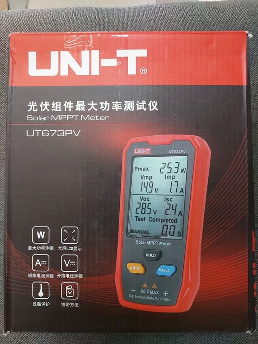 Цифровой тестер  солнечных панелей  UNI-T UT673PV