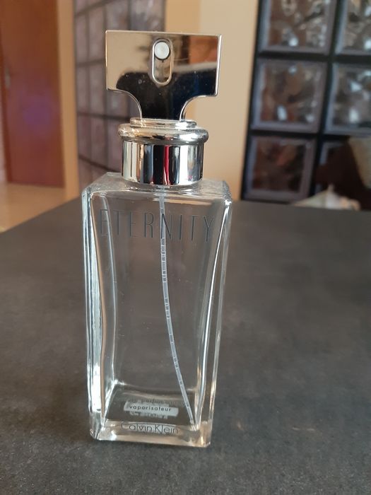 Perfumy Eternity Calvin Klein butelka prawie pusta zapach kultowy