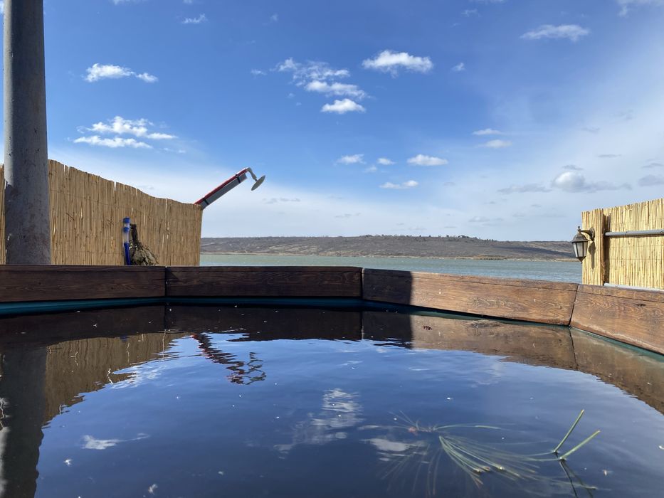 Чан на дровах отдых  и рыбалка дом на воде