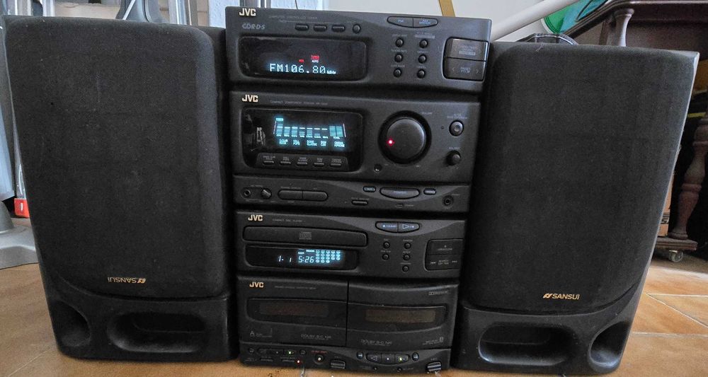 Aparelhagem silver e  jvc