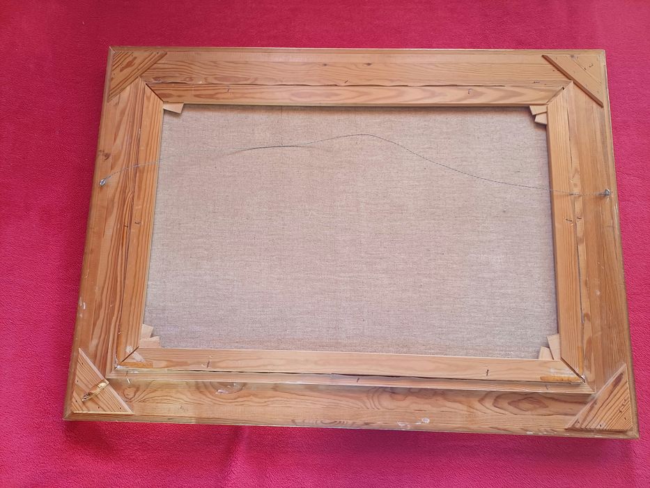 Stary obraz na płótnie Georges Csapo