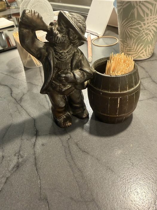 Подставка  под зубочистки бронза