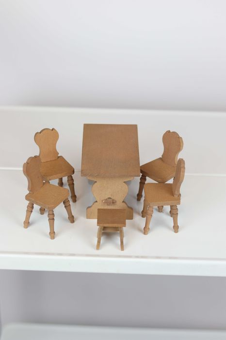 Drewniane meble do domku dla lalek / myszek maileg