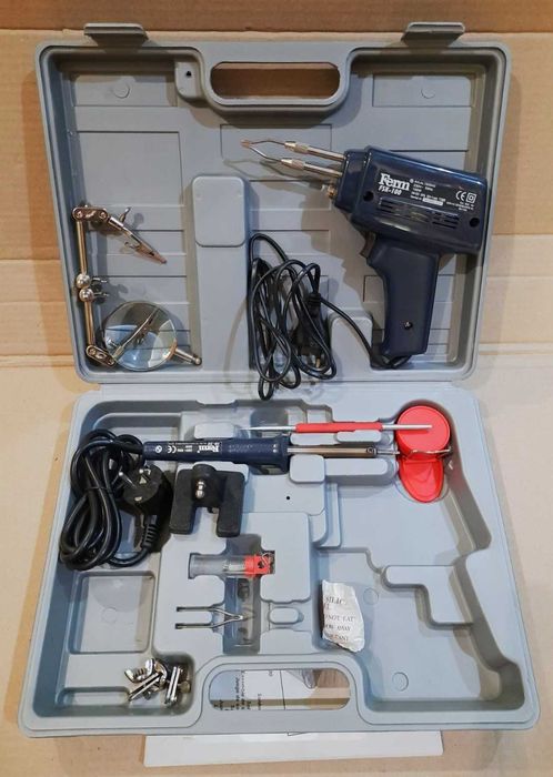 Электропаяльник FSK-100 Ferm Набор для паяльных работ кейс, Нидерланды