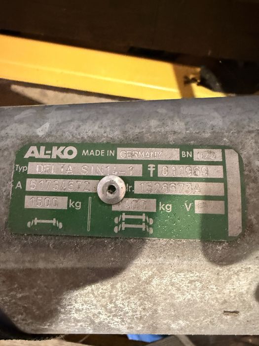 Oś alko delta do przyczepy