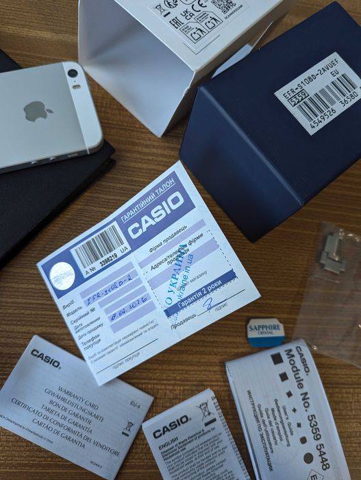 Новий офіційний Сasio efr-s108d годинник сапфір