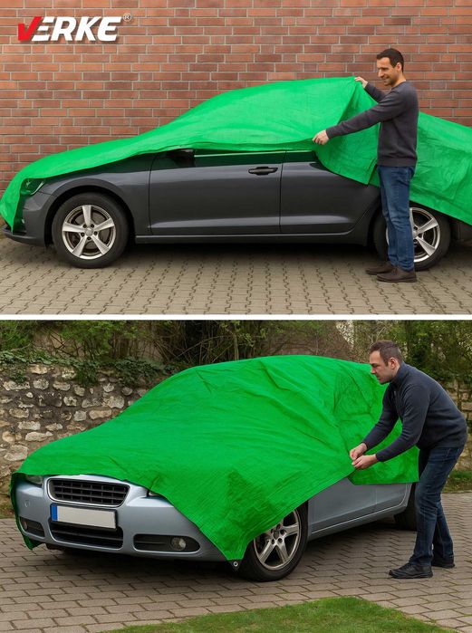 Plandeka płachta ochronna PE 3x5m 60g NA SAMOCHÓD MOCNA  UNIWERSALNA