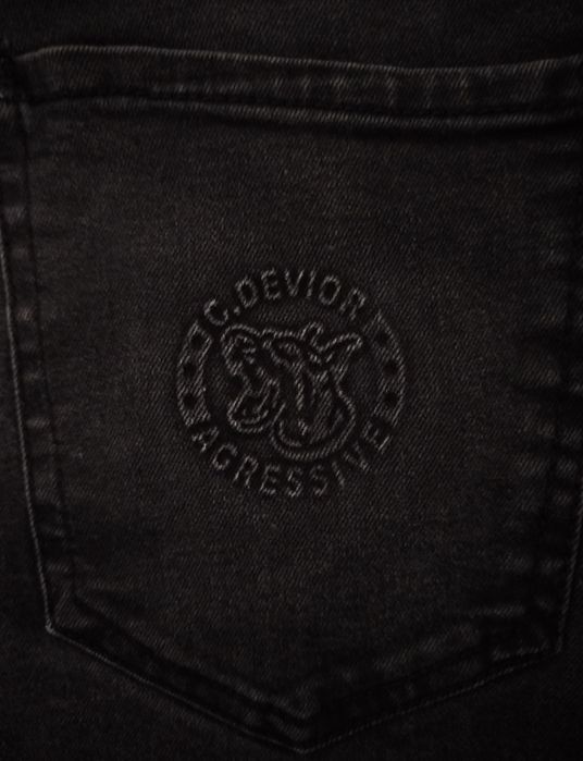 Черные стрейчевые джинсы C.Devoir Agressive | Skinny Slim Fit | S-M