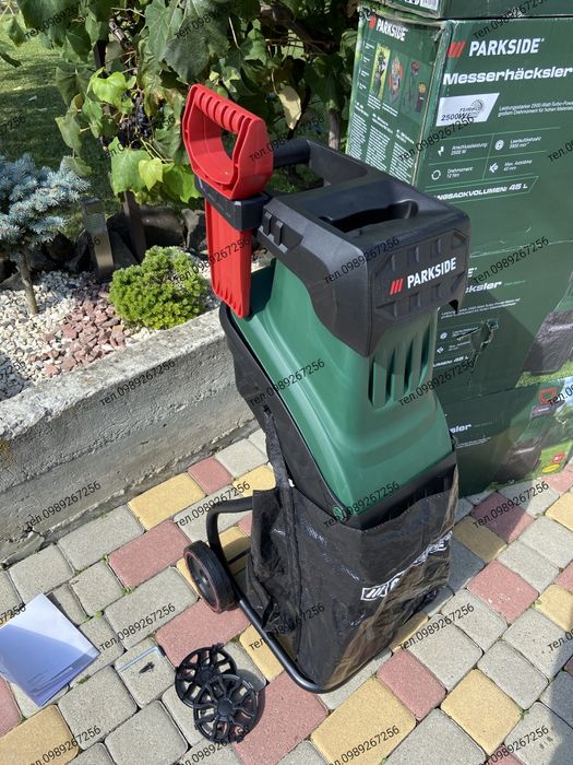Гілкоподрібнювач, шредер измельчитель веток, дробілка, Parkside
