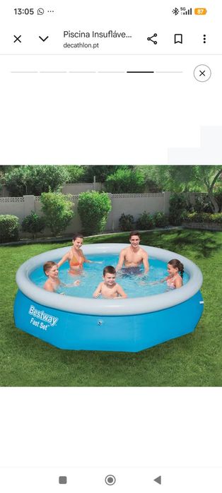 Piscina nova besway 3,05 mt c/ bomba