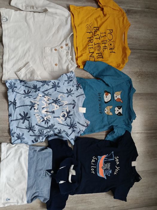 Paka rzeczy dla chłopca 74 hm Reserved smyk