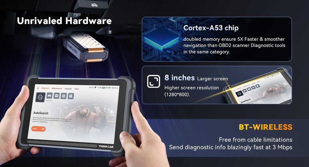 ThinkCar ThinkScan 689BT Máquina Diagnóstico OBD + 35 Funções (NOVO)