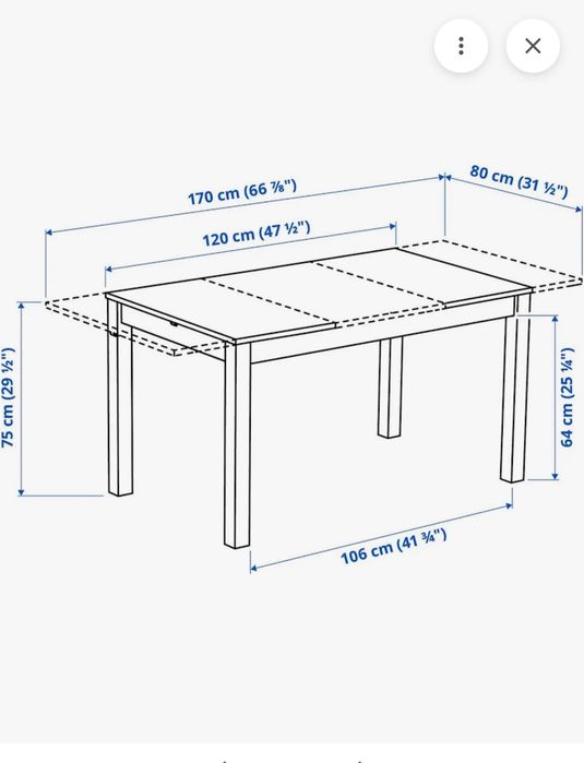 Mesa em mogno extensível