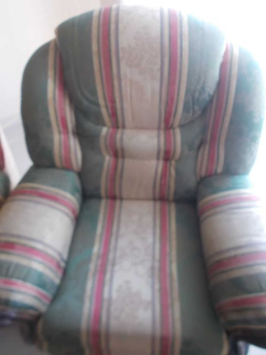 Sofas maples individuais em tecido (Muito bom estado)