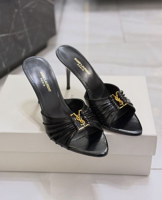 Szpilki ysl black leather