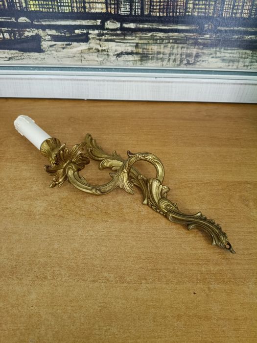 Para dekoracyjnych kinkietów w stylu rococo – 35 cm