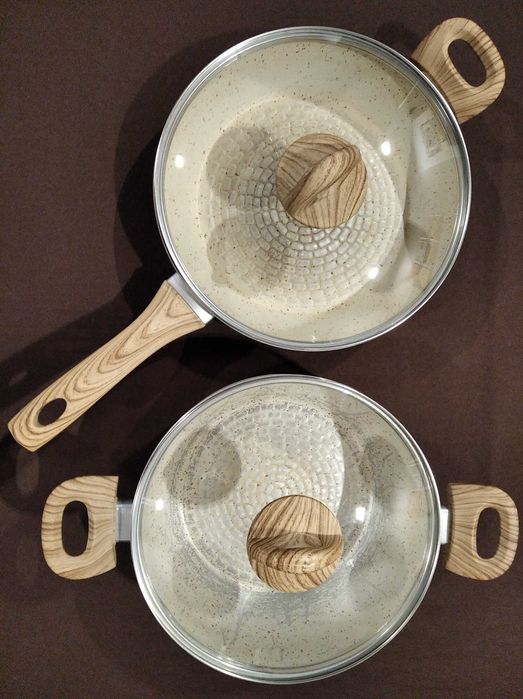 Celar Âmbar Cookware – Casserole, Frying Pan, Lids, Handles, and Side Handles64584572369794121