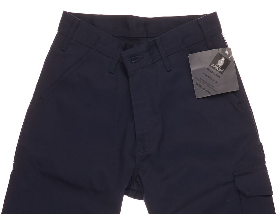 Spodnie Mascot Grafton r. 46 Męskie Workwear Navy Robocze Nowe 72CM