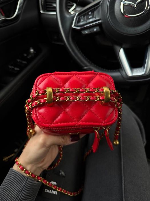 Сумка Chanel Classic / міні-сумка шанель червона