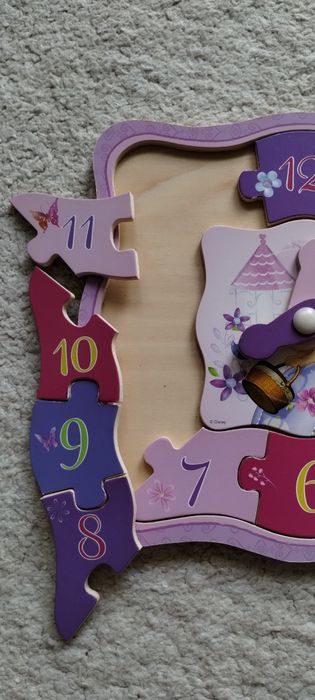 Puzzle drewniane zegar Księżniczka Zosia