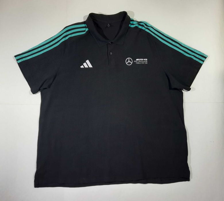 Футболка поло спортивная Mercedes-Benz Formula One 1 Racing Adidas 3XL