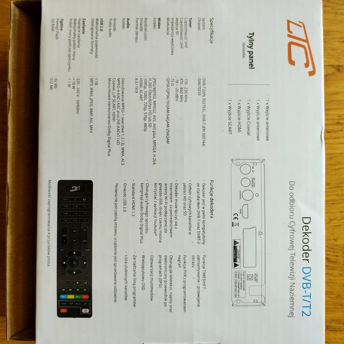 Dekoder LTC  DVB-T/T2 HEVC H.265