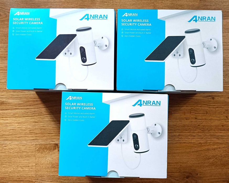 НОВИНКА Камера-Світильник Anran Wi-Fi Zoom 3MP сонячна панель акумул 5000 mAh