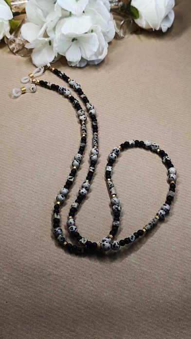 Łańcuszek do okularów/ naszyjnik- rękodzieło