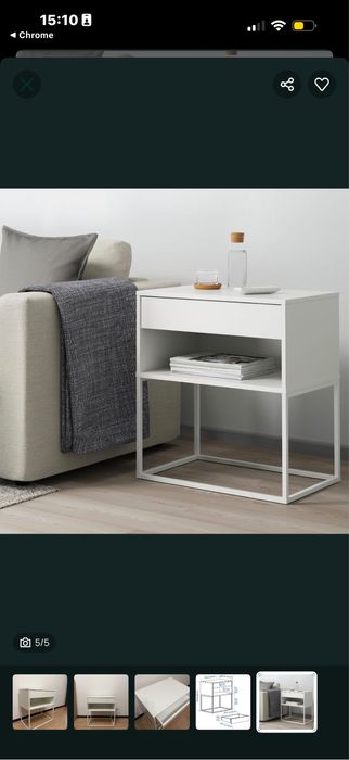 Тумба ikea біла функціональна